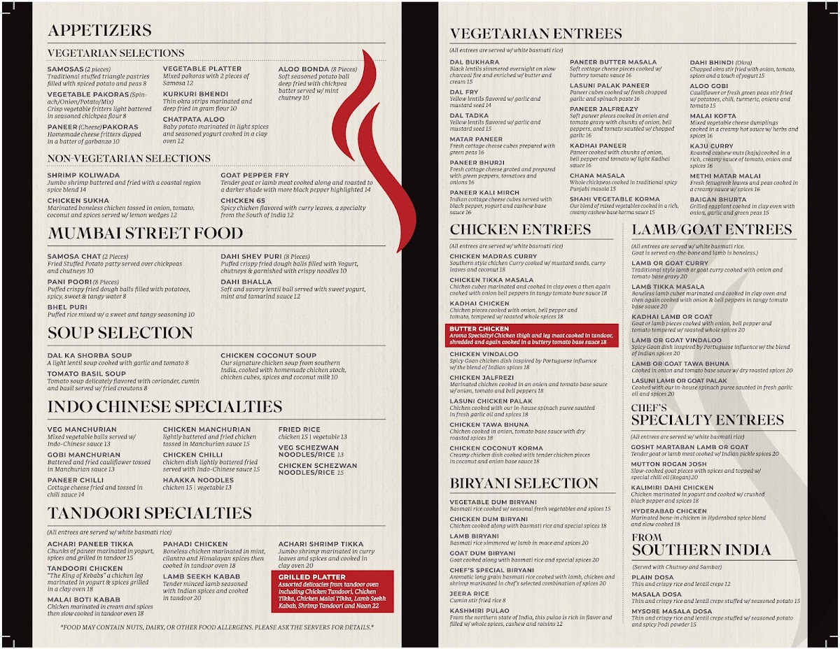 Menu Aroma Indian Kitchen-1