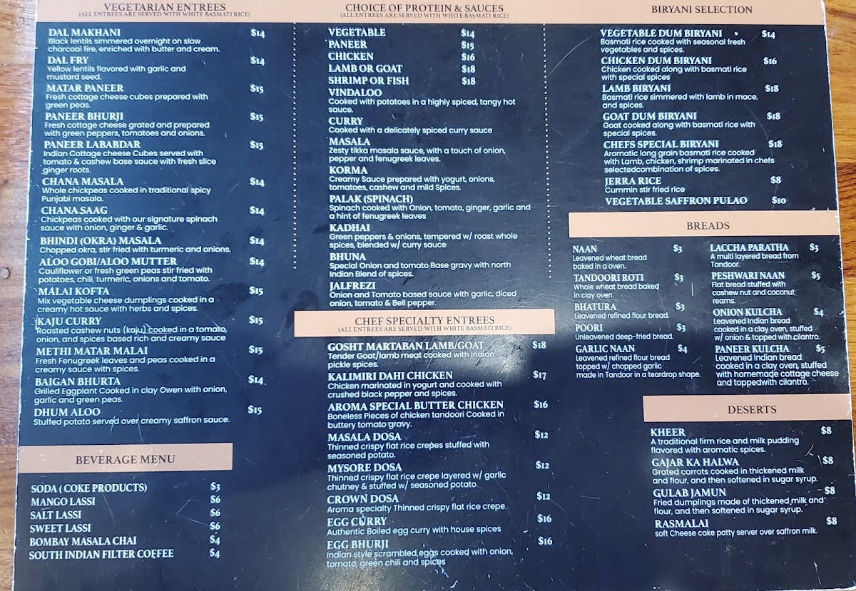 Menu Aroma Indian Kitchen-5